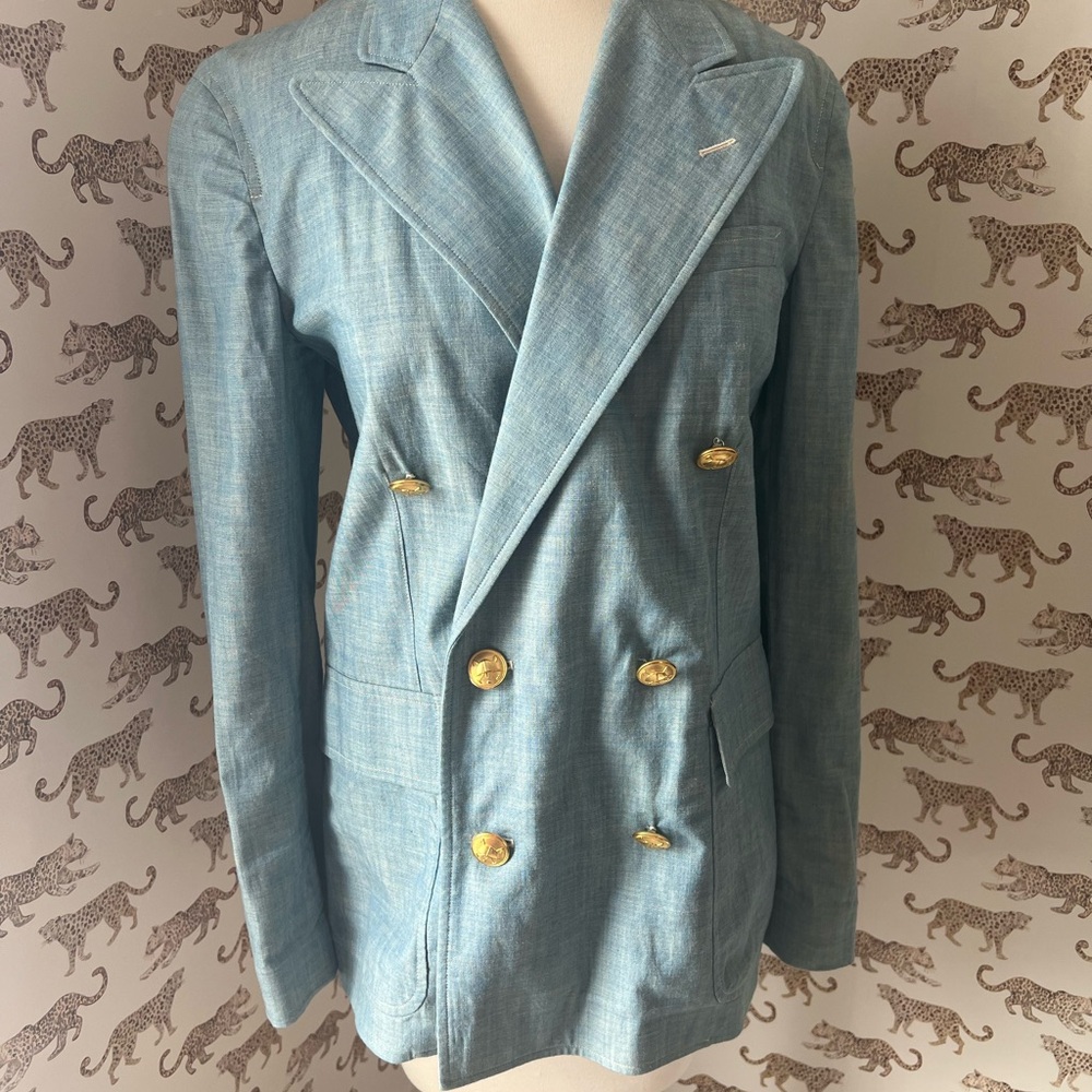 Polo Ralph Lauren Blue Double-Breasted Blazer
